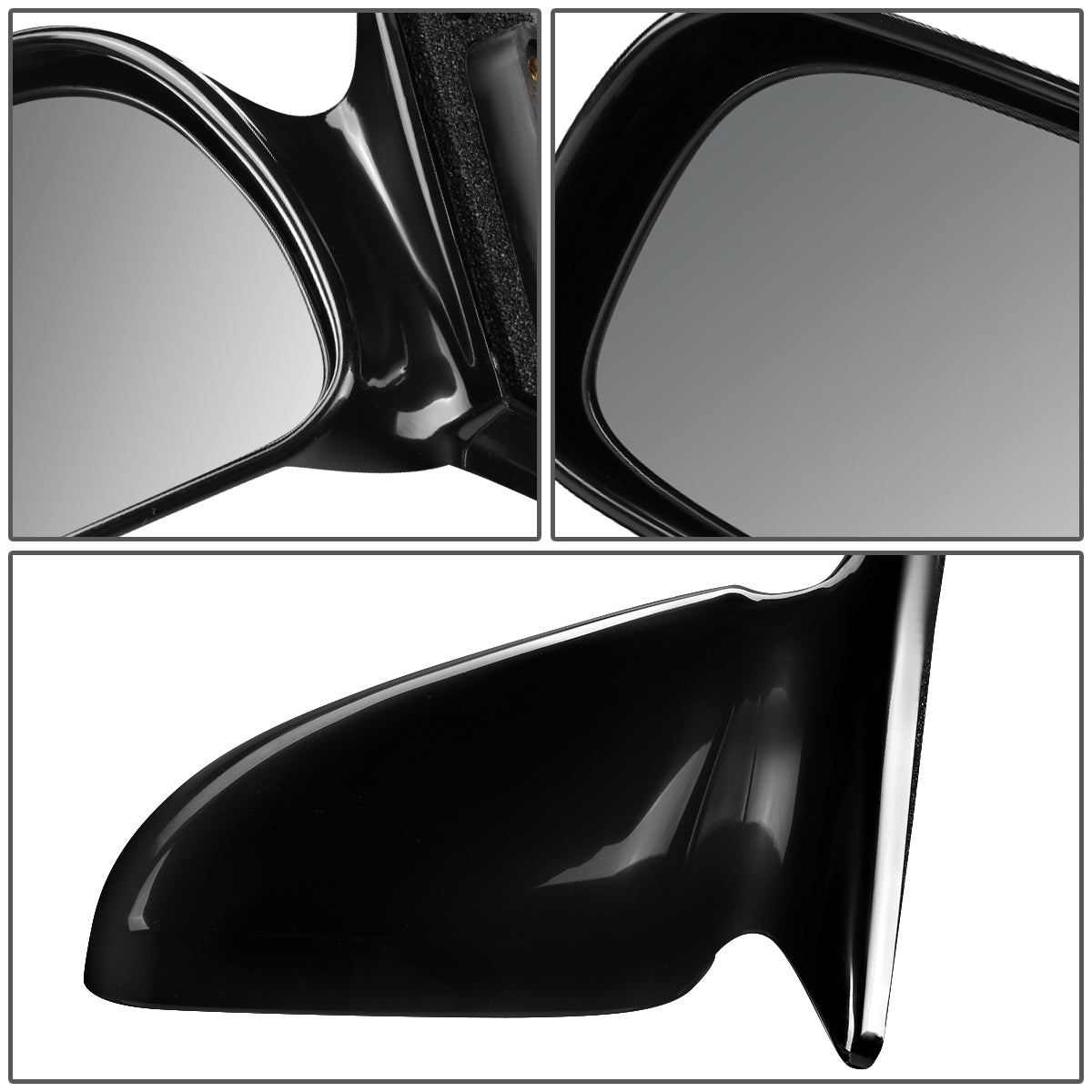 RETROVISOR MIRROR - OEM - 99-03 TOYOTA SOLARA - POWERED - BLACK MATERIAL - LEFT