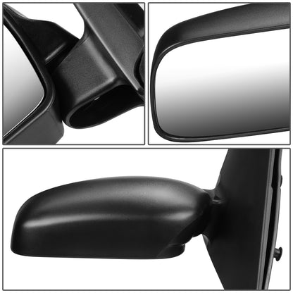 RETROVISOR MIRROR - OEM - 00-02 TOYOTA ECHO 2/4-DR - MANUAL - TEXTURED - BLACK - LEFT