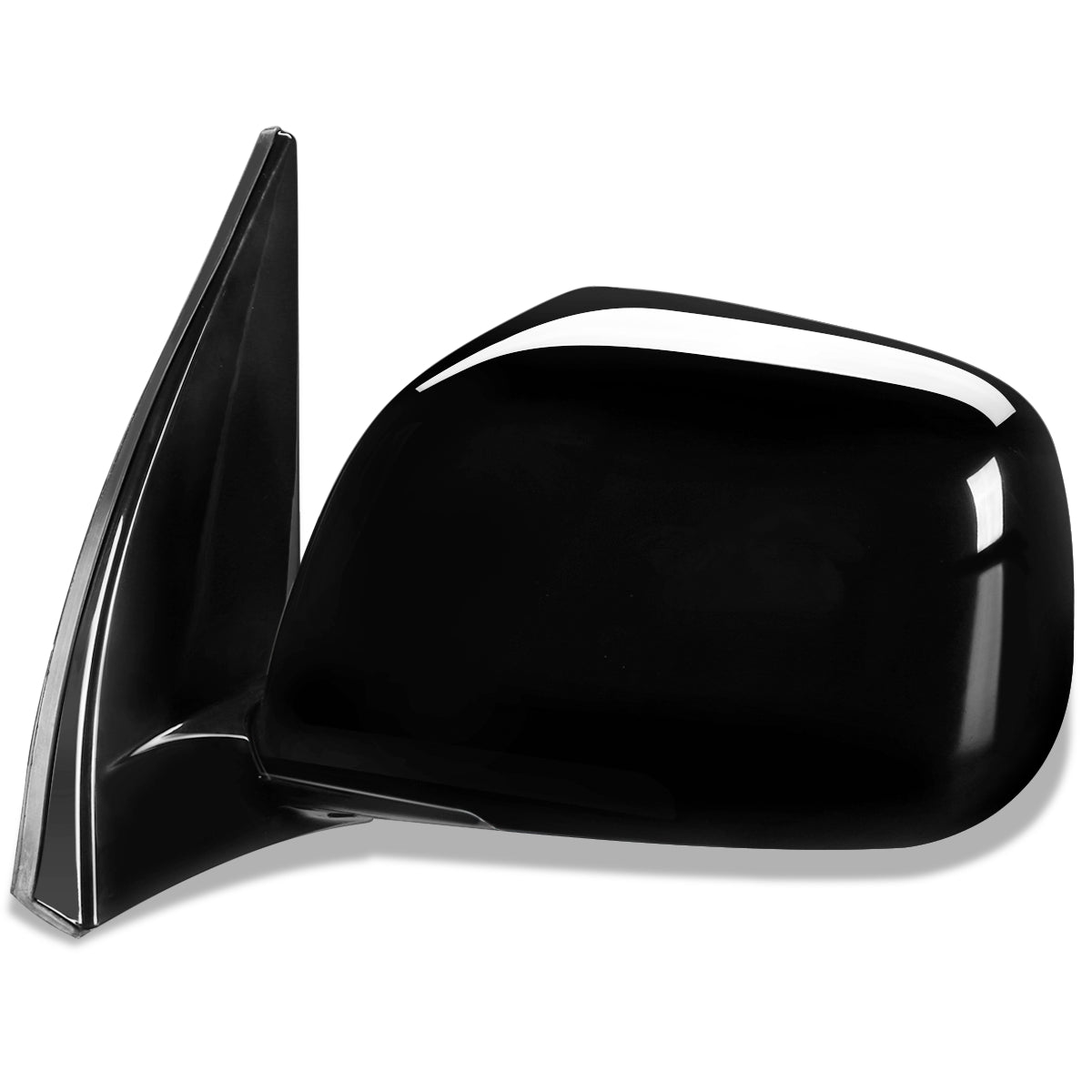 RETROVISOR MIRROR - OEM - 01-07 TOYOTA HIGHLANDER - POWERED - PAINTABLE - BLACK - LEFT