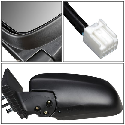 RETROVISOR MIRROR - OEM - 04-10 TOYOTA SIENNA - POWERED - TEXTURED - BLACK - LEFT