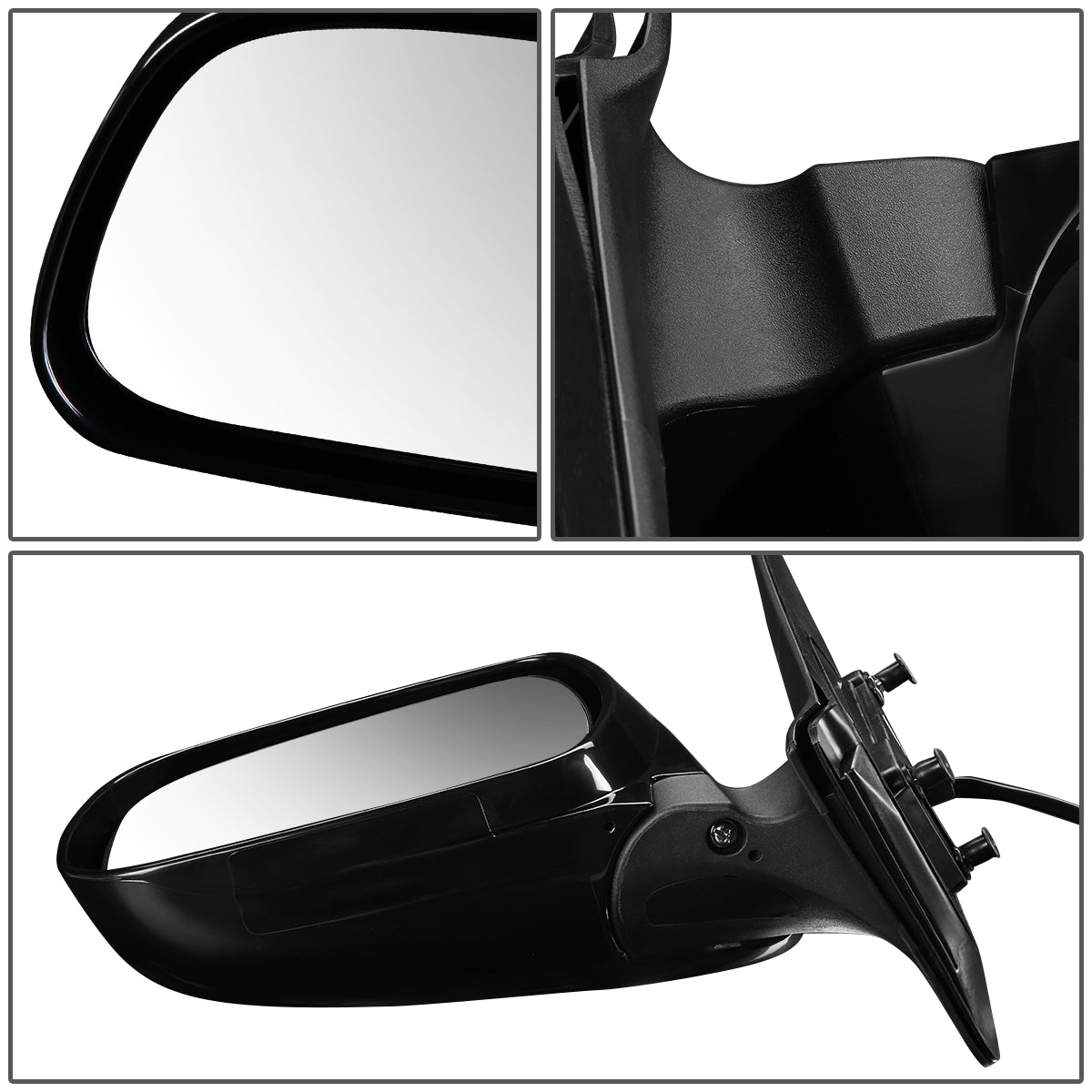 RETROVISOR MIRROR - OEM - 05-11 TOYOTA TACOMA - POWERED - TEXTURED - BLACK - LEFT