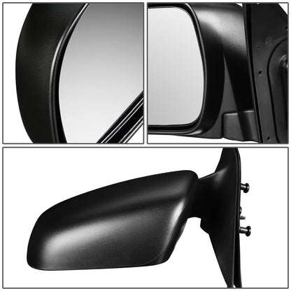 RETROVISOR MIRROR - OEM - 05-11 TOYOTA TACOMA - MANUAL - TEXTURED - BLACK - LEFT