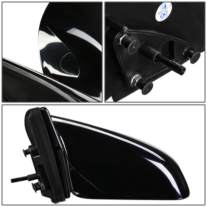 RETROVISOR MIRROR - OEM - 03-08 TOYOTA MATRIX / 03-08 PONTIAC VIBE - MANUAL - PAINTABLE - BLACK - LEFT