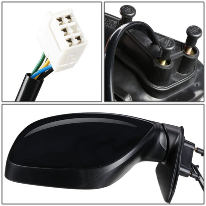 RETROVISOR MIRROR - OEM - 00-06 TOYOTA TUNDRA NON CREW CAB - POWER MIRROR ADJUSTMENT - HEATED - PAINTABLE - BLACK - LEFT