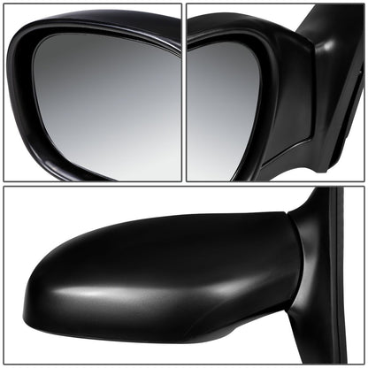 RETROVISOR MIRROR - OEM - 96-00 TOYOTA RAV4 - MANUAL - PAINTABLE - BLACK - LEFT