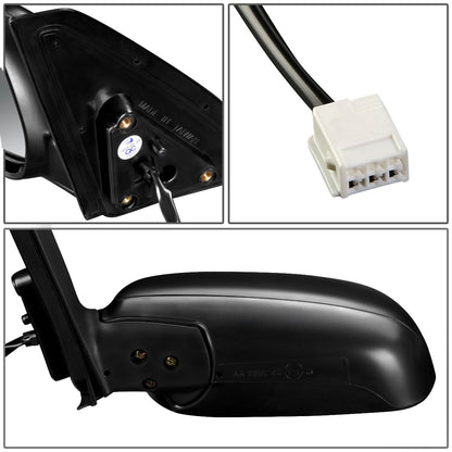 RETROVISOR MIRROR - OEM - 01-05 TOYOTA RAV4 - POWERED - TEXTURED - BLACK - LEFT