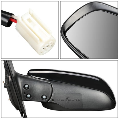 RETROVISOR MIRROR - OEM - 06-11 TOYOTA YARIS HATCHBACK - POWERED - TEXTURED - BLACK - LEFT