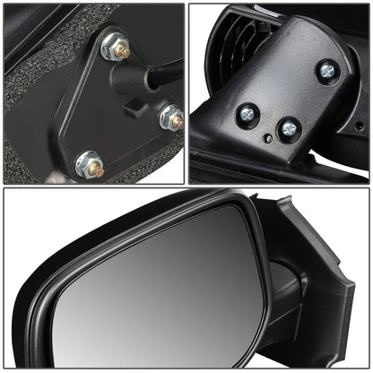 RETROVISOR MIRROR - OEM - 06-11 TOYOTA YARIS HATCHBACK - POWERED - TEXTURED - BLACK - LEFT