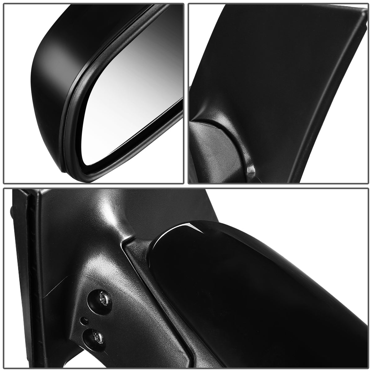 RETROVISOR MIRROR - OEM - 07-12 TOYOTA YARIS SEDAN - POWERED - TEXTURED - BLACK - LEFT