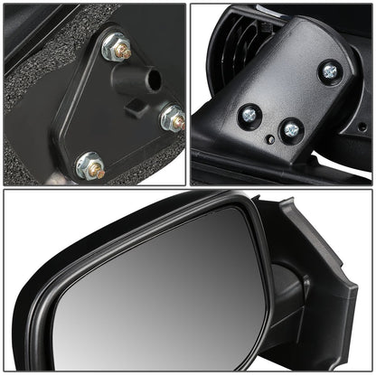 RETROVISOR MIRROR - OEM - 06-11 TOYOTA YARIS HATCHBACK - MANUAL - TEXTURED - BLACK - LEFT