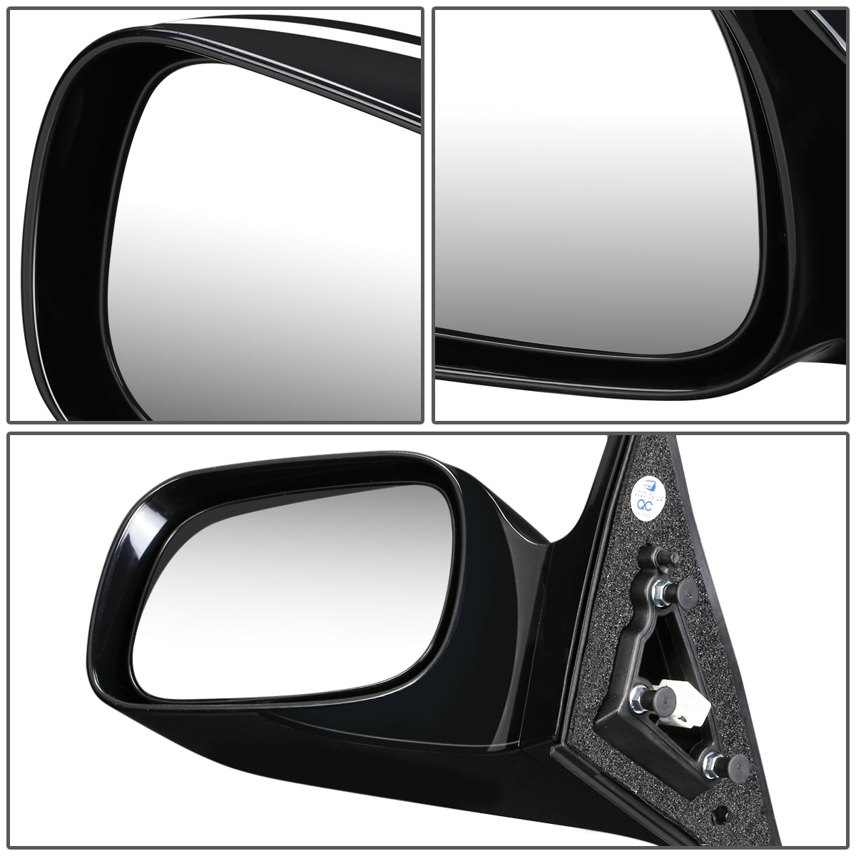 RETROVISOR MIRROR - OEM - 05-10 TOYOTA AVALON - POWERED - BLACK MATERIAL - LEFT