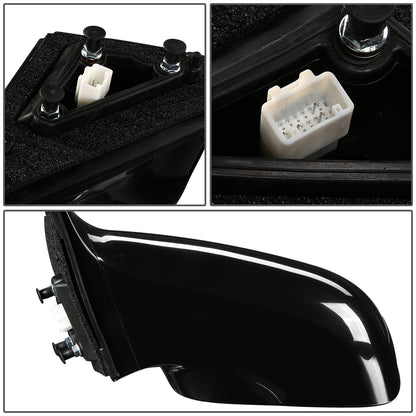 RETROVISOR MIRROR - OEM - 05-10 TOYOTA AVALON - POWERED - HEATED - PAINTABLE - BLACK - LEFT