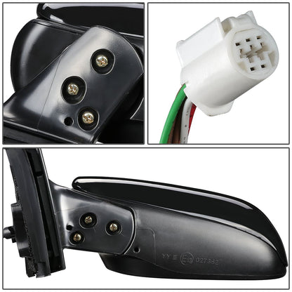 RETROVISOR MIRROR - OEM - 09-13 TOYOTA COROLLA - POWERED - HEATED - TEXTURED - BLACK - LEFT