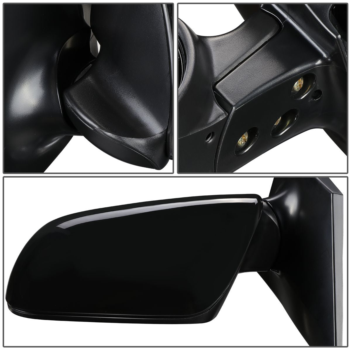 RETROVISOR MIRROR - OEM - 09-13 TOYOTA COROLLA - POWERED - TEXTURED - BLACK - LEFT