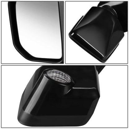 RETROVISOR MIRROR - OEM - 07-09 TOYOTA FJ CRUISER - POWERED - PAINTABLE - BLACK - LEFT