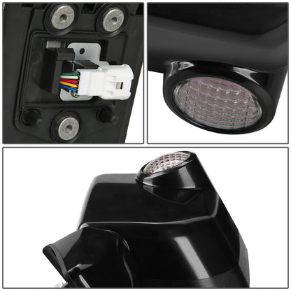 RETROVISOR MIRROR - OEM - 07-09 TOYOTA FJ CRUISER - POWERED - PAINTABLE - BLACK - LEFT