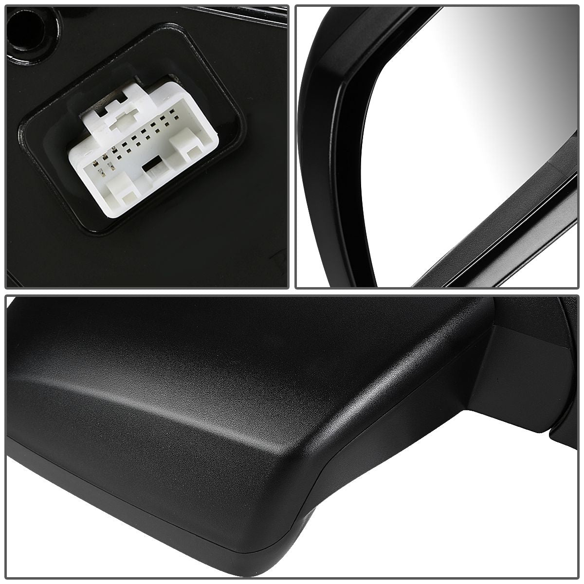 RETROVISOR MIRROR - OEM - 07-18 TOYOTA TUNDRA - MATTE - BLACK - LEFT