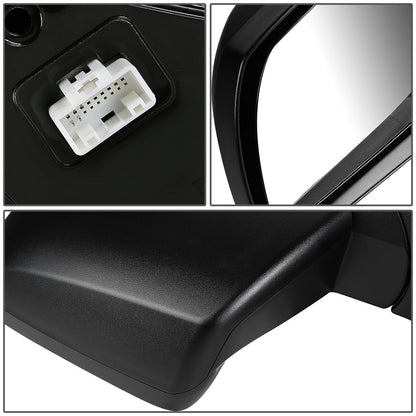 RETROVISOR MIRROR - OEM - 07-18 TOYOTA TUNDRA - MATTE - BLACK - LEFT