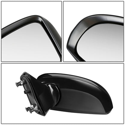 RETROVISOR MIRROR - OEM - 09-12 TOYOTA VENZA - POWERED - PAINTABLE - BLACK - LEFT