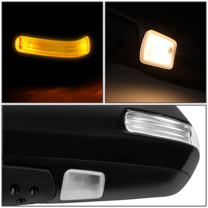 RETROVISOR MIRROR - OE STYLE - TOYOTA 4RUNNER 10-13 - WITH POWER WITH HEATED WITH SIGNAL - DRIVER SIDE - PAINT TO MATCH - BLACK