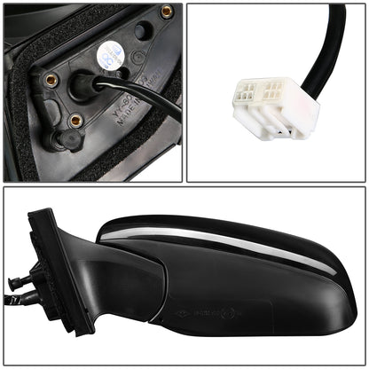 RETROVISOR MIRROR - OEM - 09-12 TOYOTA RAV4 - POWERED - TEXTURED - BLACK - LEFT