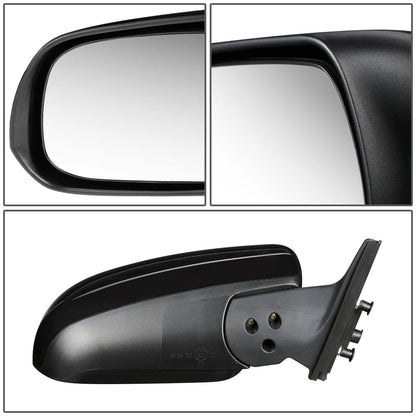RETROVISOR MIRROR - OEM - 10-13 TOYOTA 4RUNNER - POWERED - HEATED - TEXTURED - BLACK - LEFT