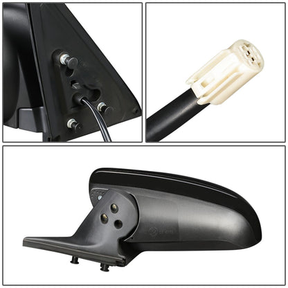 RETROVISOR MIRROR - OEM - 10-13 TOYOTA 4RUNNER - POWERED - HEATED - TEXTURED - BLACK - LEFT