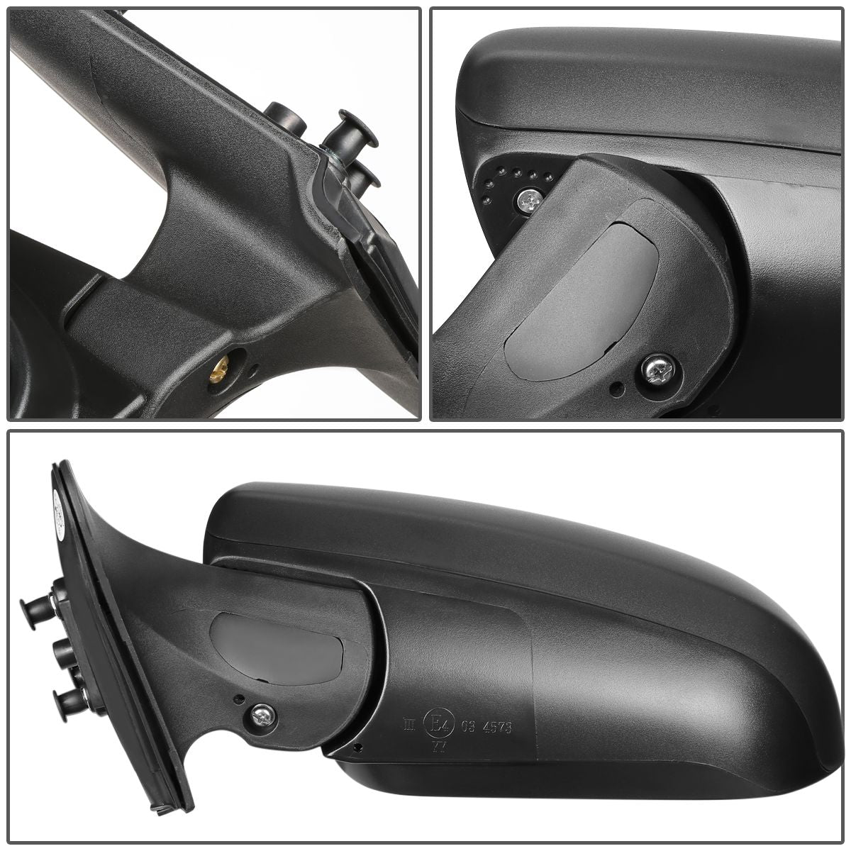 RETROVISOR MIRROR - OEM - 12-15 TOYOTA TACOMA - MANUAL - TEXTURED - BLACK - LEFT