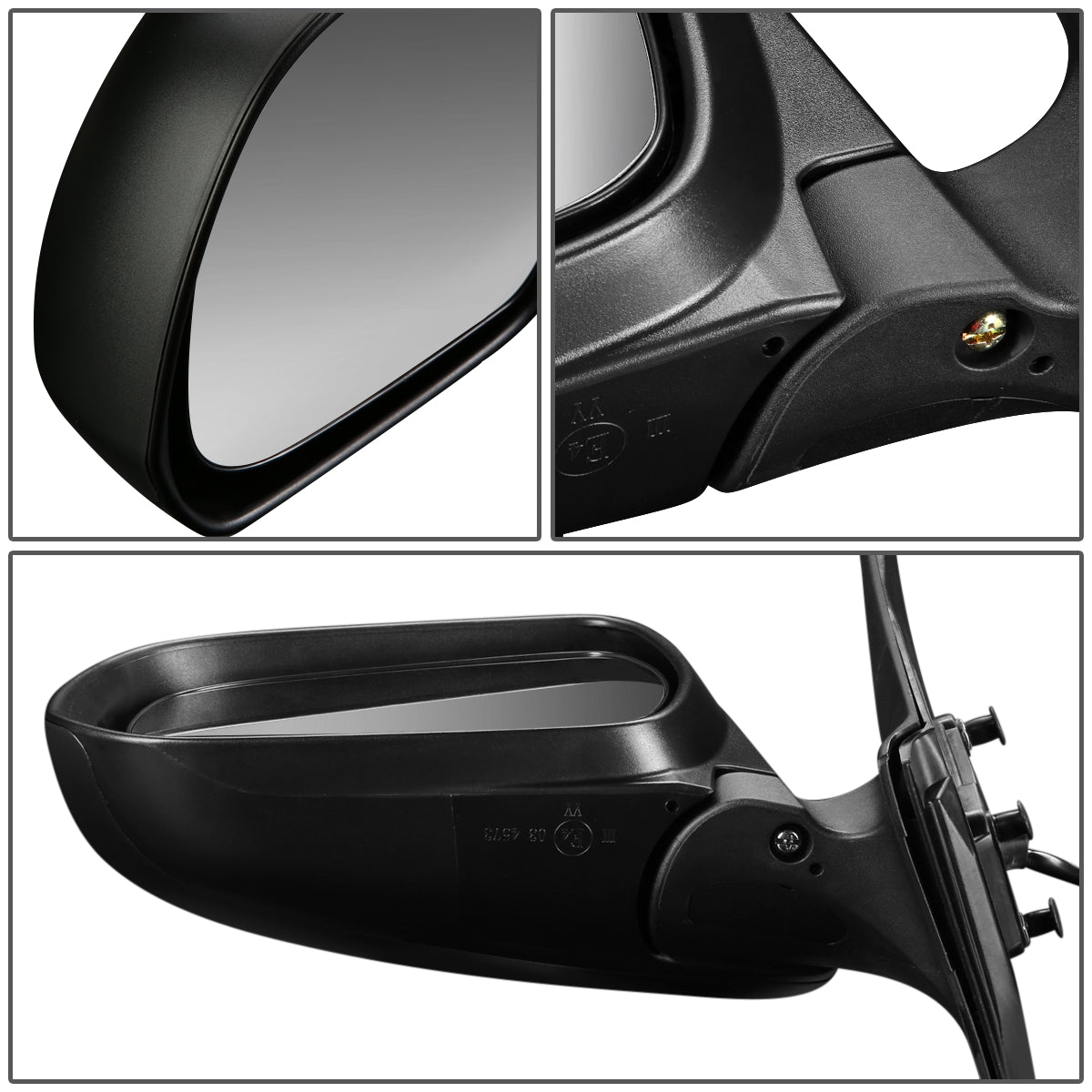 RETROVISOR MIRROR - OEM - 12-15 TOYOTA TACOMA - POWERED - TEXTURED - BLACK - LEFT