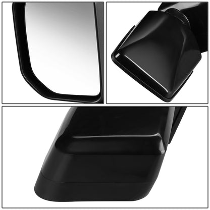 RETROVISOR MIRROR - OEM - 07-14 TOYOTA FJ CRUISER - MANUAL - PAINTABLE - BLACK - LEFT