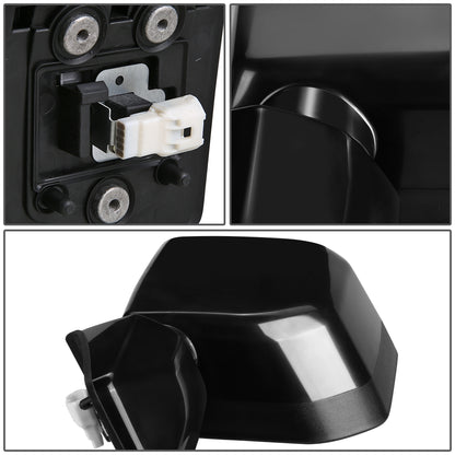 RETROVISOR MIRROR - OEM - 07-14 TOYOTA FJ CRUISER - MANUAL - PAINTABLE - BLACK - LEFT