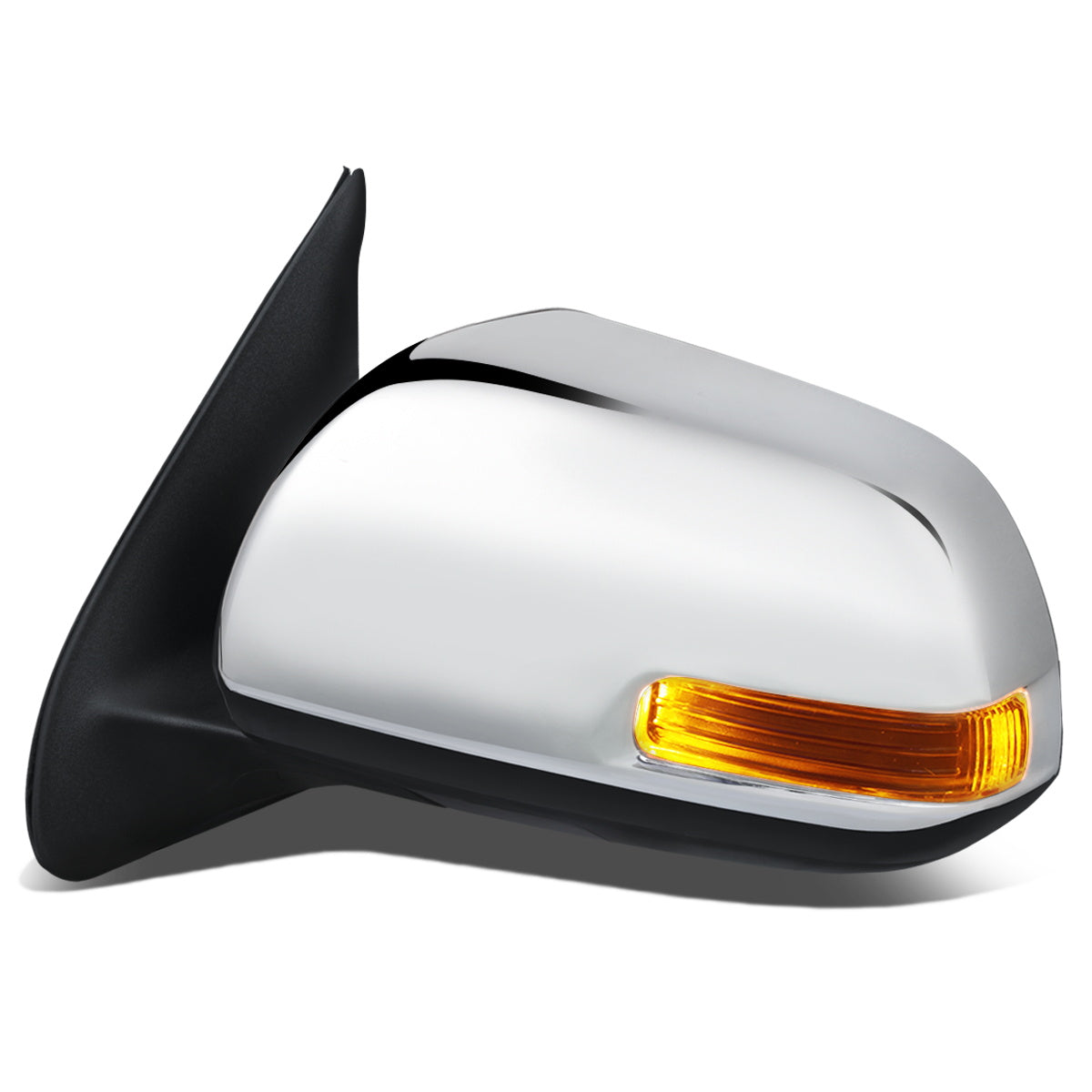 RETROVISOR MIRROR - OEM - 12-15 TOYOTA TACOMA - POWER MIRROR ADJUSTMENT - W/O HEAT, SIGNAL LIGHT, MEMORY, PUDDLE LIGHT, BLIND SPOT DETECTION OR ASPHERICAL GLASS - FOLDING - ONLY FITS VEHICLES W/ MATCHING FUNCTIONS AS MIRRORS - BLACK / CHROME COVER - LEFT