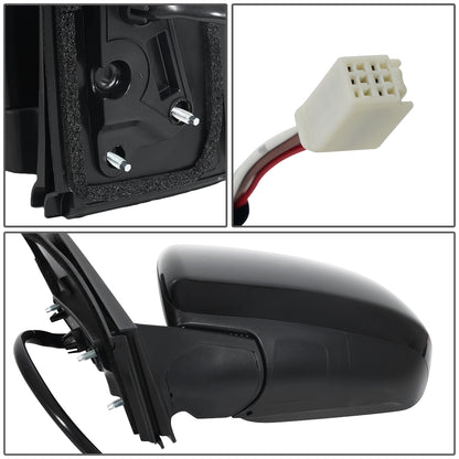 RETROVISOR MIRROR - OEM - 13-14 TOYOTA SIENNA - POWERED - HEATED - TEXTURED, CAP PAINTABLE - BLACK - LEFT