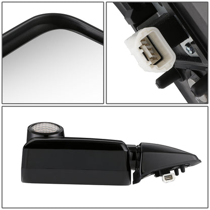 RETROVISOR MIRROR - OEM - 07-15 TOYOTA FJ CRUISER - POWERED - W/ SIGNAL LIGHT - BLACK - LEFT