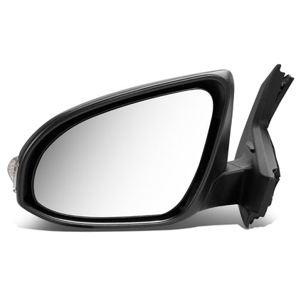 RETROVISOR MIRROR - OEM - 12-14 TOYOTA PRIUS-C - POWERED - HEATED - W/ SIGNAL LIGHT - FOLDING - BLACK MATERIAL - LEFT