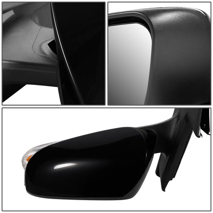 RETROVISOR MIRROR - OEM - 12-14 TOYOTA PRIUS-C - POWERED - HEATED - W/ SIGNAL LIGHT - FOLDING - BLACK MATERIAL - LEFT