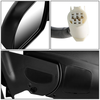 RETROVISOR MIRROR - OEM - 10-13 TOYOTA 4RUNNER - POWERED - HEATED - TEXTURED - BLACK - LEFT