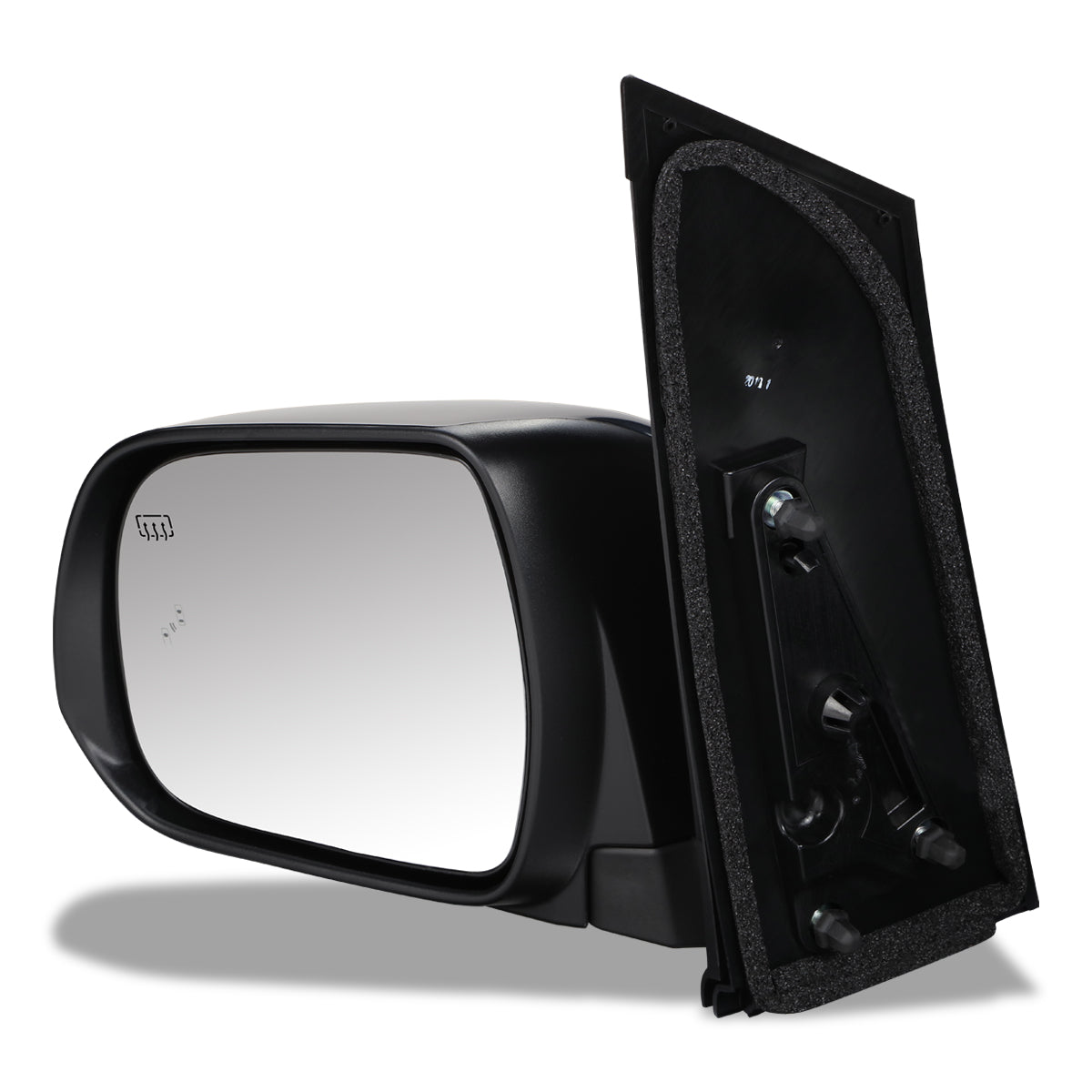 RETROVISOR MIRROR - OEM - 11-17 TOYOTA SIENNA - POWERED - HEATED - W/ BSD - FOLDING - BLACK MATERIAL - LEFT