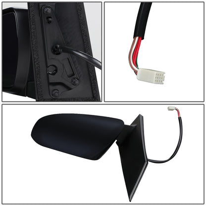 RETROVISOR MIRROR - OEM - 11-17 TOYOTA SIENNA - POWERED - HEATED - W/ BSD - FOLDING - BLACK MATERIAL - LEFT