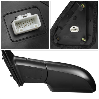 RETROVISOR MIRROR - OEM - 14-15 TOYOTA TUNDRA - POWER MIRROR ADJUSTMENT - HEATED - BLIND SPOT DETECTION - FOLDING - W/O MEMORY, PUDDLE LIGHT OR ASPHERICAL GLASS - ONLY FITS VEHICLES W/ MATCHING FUNCTIONS AS MIRROR - TEXTURED - LEFT