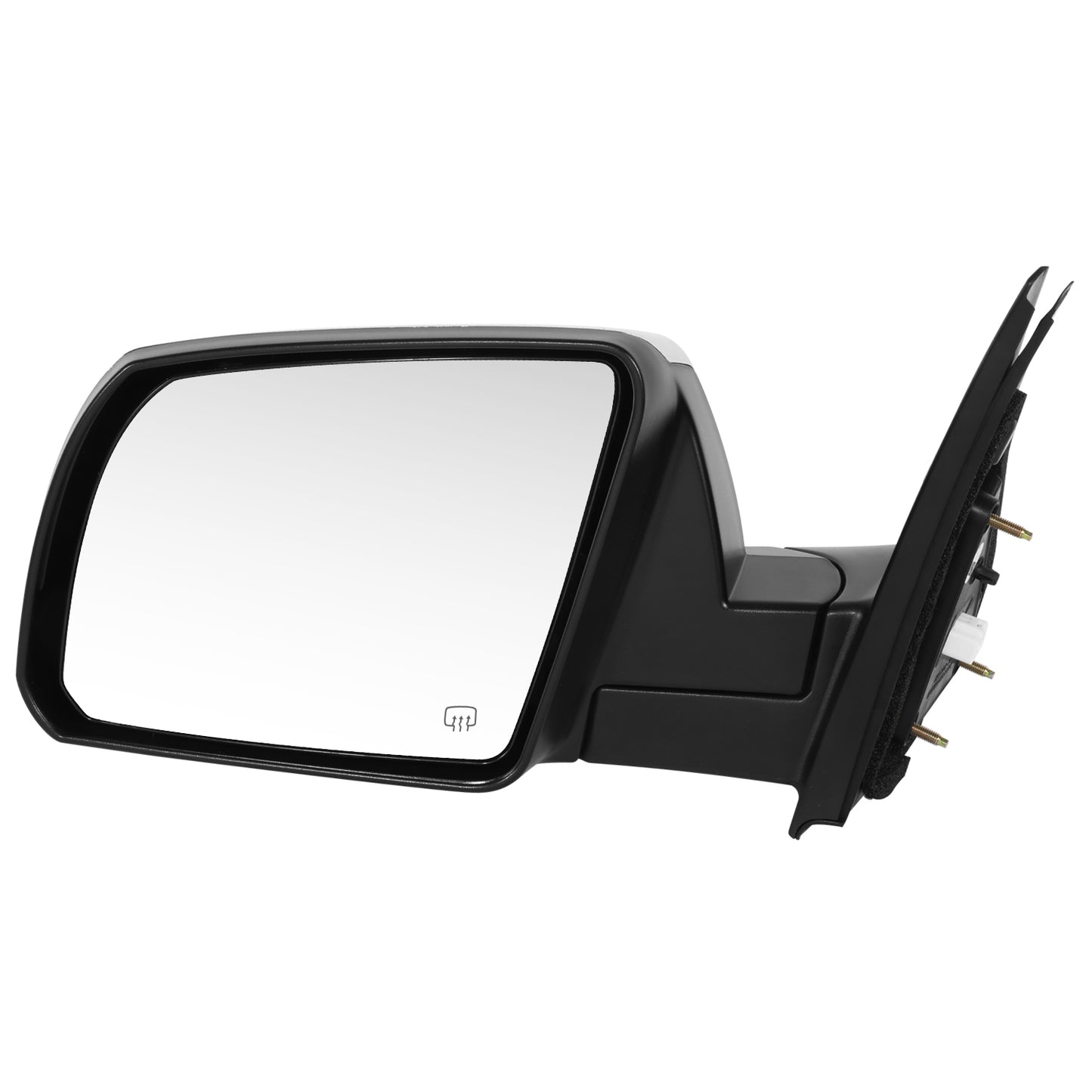 RETROVISOR MIRROR - OE STYLE - TOYOTA TUNDRA 14-21 - WITH POWER WITH HEATED CHROME COVER - DRIVER SIDE - SMOOTH - BLACK / CHROME