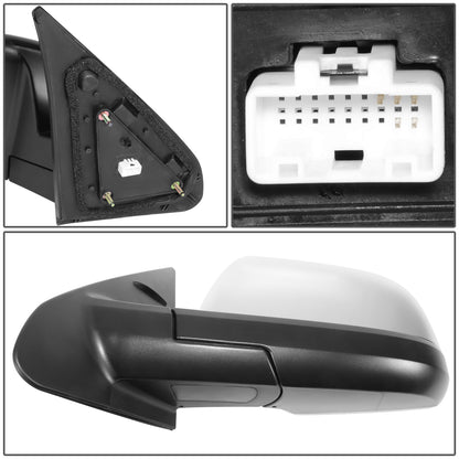 RETROVISOR MIRROR - OE STYLE - TOYOTA TUNDRA 14-21 - WITH POWER WITH HEATED CHROME COVER - DRIVER SIDE - SMOOTH - BLACK / CHROME