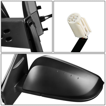 RETROVISOR MIRROR - OEM - 13-15 TOYOTA RAV4 - POWERED - TEXTURED - BLACK - LEFT