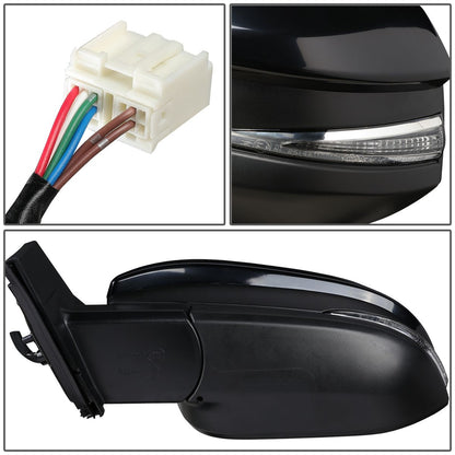 RETROVISOR MIRROR - OEM - 13-15 TOYOTA RAV4 - POWERED - HEATED - TEXTURED - BLACK - LEFT