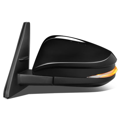 RETROVISOR MIRROR - OEM - 14-20 TOYOTA 4RUNNER - POWERED - HEATED - FOLDING - W/ SIGNAL LIGHT - W/ PUDDLE LIGHT - BLACK MATERIAL - LEFT