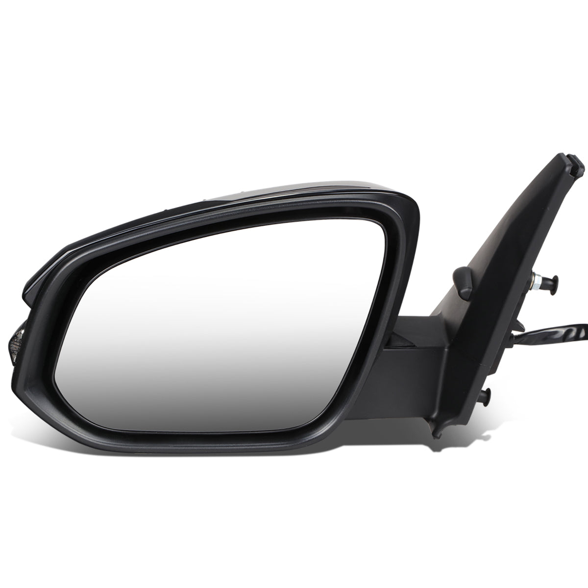 RETROVISOR MIRROR - OEM - 14-20 TOYOTA 4RUNNER - POWERED - HEATED - FOLDING - W/ SIGNAL LIGHT - W/ PUDDLE LIGHT - BLACK MATERIAL - LEFT