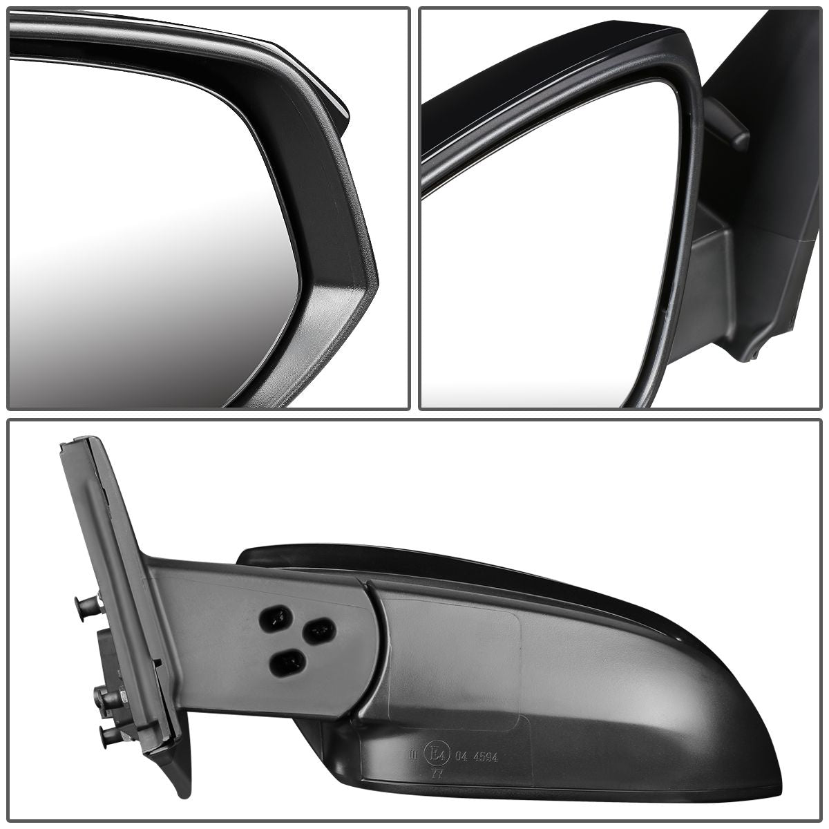 RETROVISOR MIRROR - OEM - 14-16 TOYOTA 4RUNNER - POWERED - HEATED - TEXTURED - BLACK - LEFT