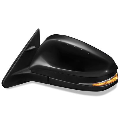 RETROVISOR MIRROR - OEM - 14-16 TOYOTA HIGHLANDER - POWERED - HEATED - PAINTABLE - BLACK - LEFT