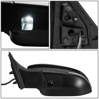RETROVISOR MIRROR - OEM - 14-16 TOYOTA HIGHLANDER - POWERED - HEATED - W/ SIGNAL LIGHT - W/ MEMORY - W/ PUDDLE LIGHT - W/ BSD - FOLDING - BLACK MATERIAL - LEFT