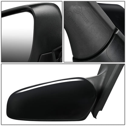 RETROVISOR MIRROR - OEM - 15-17 TOYOTA YARIS - POWERED - FOLDING - BLACK MATERIAL - LEFT